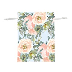 Pink Old Fashioned Roses Lightweight Drawstring Pouch (s) by Angelandspot