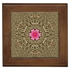 Earth Can Be A Beautiful Flower In The Universe Framed Tile by pepitasart