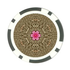 Earth Can Be A Beautiful Flower In The Universe Poker Chip Card Guard (10 Pack) by pepitasart