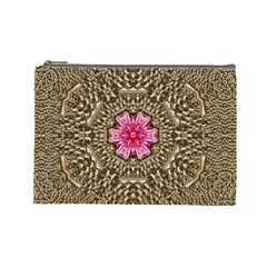 Earth Can Be A Beautiful Flower In The Universe Cosmetic Bag (large) by pepitasart