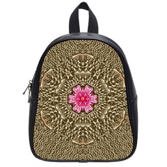 Earth Can Be A Beautiful Flower In The Universe School Bag (small) by pepitasart