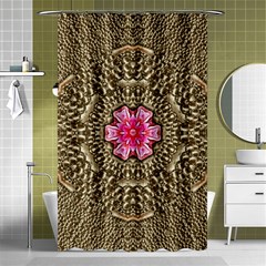 Earth Can Be A Beautiful Flower In The Universe Shower Curtain 48  X 72  (small)  by pepitasart