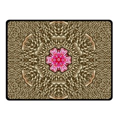 Earth Can Be A Beautiful Flower In The Universe Double Sided Fleece Blanket (small)  by pepitasart