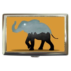 Illustrations Sketch Elephant Wallpaper Cigarette Money Case by HermanTelo