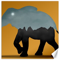 Illustrations Sketch Elephant Wallpaper Canvas 16  X 16 