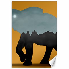 Illustrations Sketch Elephant Wallpaper Canvas 20  X 30 