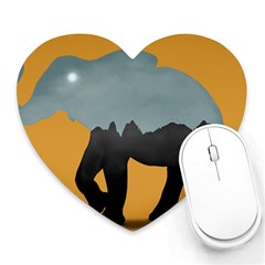 Illustrations Sketch Elephant Wallpaper Heart Mousepads