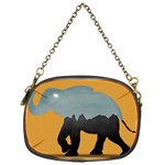 Illustrations Sketch Elephant Wallpaper Chain Purse (One Side) Front