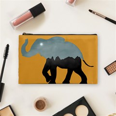 Illustrations Sketch Elephant Wallpaper Cosmetic Bag (medium) by HermanTelo