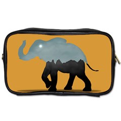 Illustrations Sketch Elephant Wallpaper Toiletries Bag (one Side)