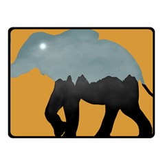 Illustrations Sketch Elephant Wallpaper Fleece Blanket (small) by HermanTelo