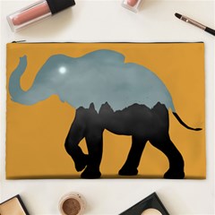 Illustrations Sketch Elephant Wallpaper Cosmetic Bag (xxl) by HermanTelo