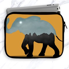 Illustrations Sketch Elephant Wallpaper Apple Ipad 2/3/4 Zipper Cases by HermanTelo