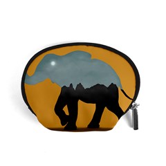 Illustrations Sketch Elephant Wallpaper Accessory Pouch (small) by HermanTelo