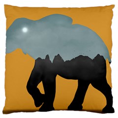 Illustrations Sketch Elephant Wallpaper Standard Flano Cushion Case (one Side)