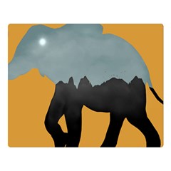 Illustrations Sketch Elephant Wallpaper Double Sided Flano Blanket (large) 