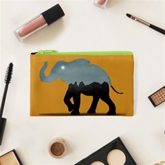 Illustrations Sketch Elephant Wallpaper Cosmetic Bag (xs) by HermanTelo