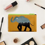 Illustrations Sketch Elephant Wallpaper Cosmetic Bag (XS) Back