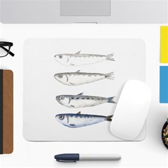 Pencil Fish Sardine Drawing Large Mousepads by HermanTelo