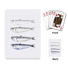 Pencil Fish Sardine Drawing Playing Cards Single Design (rectangle) by HermanTelo