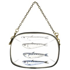 Pencil Fish Sardine Drawing Chain Purse (one Side) by HermanTelo