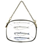 Pencil Fish Sardine Drawing Chain Purse (One Side) Front