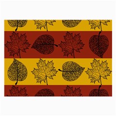 Autumn Leaves Colorful Nature Large Glasses Cloth (2 Sides) by Mariart