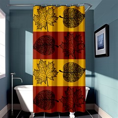 Autumn Leaves Colorful Nature Shower Curtain 36  X 72  (stall)  by Mariart