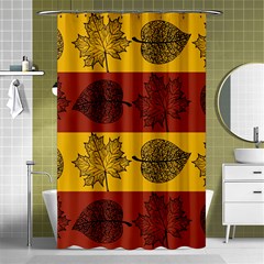 Autumn Leaves Colorful Nature Shower Curtain 48  X 72  (small)  by Mariart