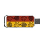 Autumn Leaves Colorful Nature Portable USB Flash (Two Sides) Front