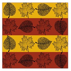 Autumn Leaves Colorful Nature Large Satin Scarf (square) by Mariart