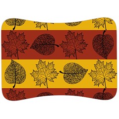 Autumn Leaves Colorful Nature Velour Seat Head Rest Cushion by Mariart