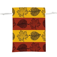 Autumn Leaves Colorful Nature  Lightweight Drawstring Pouch (xl)