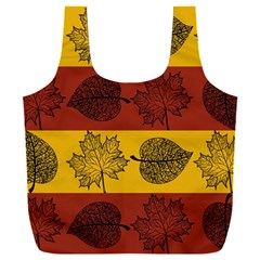 Autumn Leaves Colorful Nature Full Print Recycle Bag (xxl)