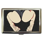 Sporty booty perfection, fit girl fitness illustration, sports theme Cigarette Money Case Front