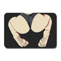 Sporty Booty Perfection, Fit Girl Fitness Illustration, Sports Theme Plate Mats by Casemiro