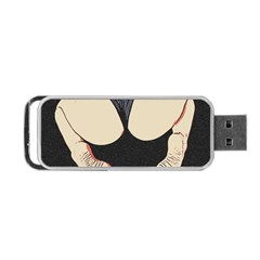 Sporty Booty Perfection, Fit Girl Fitness Illustration, Sports Theme Portable Usb Flash (two Sides) by Casemiro