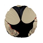 Sporty booty perfection, fit girl fitness illustration, sports theme Standard 15  Premium Round Cushions Front