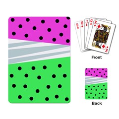 Dots And Lines, Mixed Shapes Pattern, Colorful Abstract Design Playing Cards Single Design (rectangle) by Casemiro