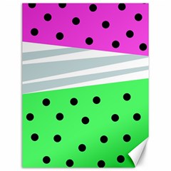 Dots And Lines, Mixed Shapes Pattern, Colorful Abstract Design Canvas 12  X 16  by Casemiro