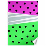 Dots and lines, mixed shapes pattern, colorful abstract design Canvas 20  x 30  19.62 x28.9  Canvas - 1