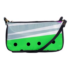 Dots And Lines, Mixed Shapes Pattern, Colorful Abstract Design Shoulder Clutch Bag by Casemiro