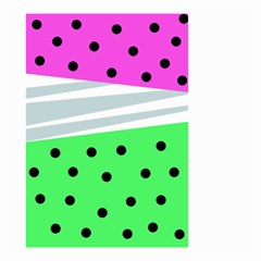 Dots And Lines, Mixed Shapes Pattern, Colorful Abstract Design Small Garden Flag (two Sides) by Casemiro