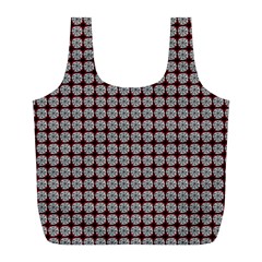 Red Halloween Spider Tile Pattern Full Print Recycle Bag (l) by snowwhitegirl