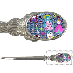 Blue Denim And Drawings Daisies Letter Opener by snowwhitegirl