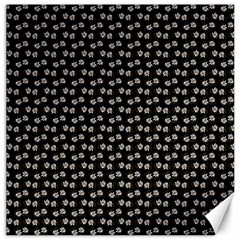 Daisy Black Canvas 12  X 12  by snowwhitegirl