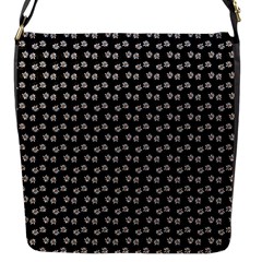 Daisy Black Flap Closure Messenger Bag (s) by snowwhitegirl