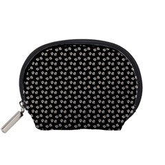 Daisy Black Accessory Pouch (small) by snowwhitegirl