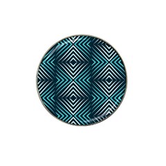 Blue Motif Design Hat Clip Ball Marker (4 Pack) by tmsartbazaar