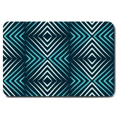 Blue Motif Design Large Doormat  by tmsartbazaar